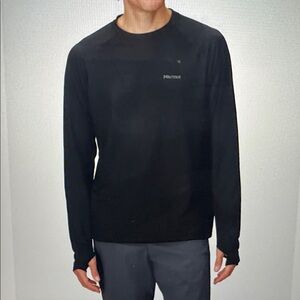 Marmot Black Long Sleeve Tee Size S